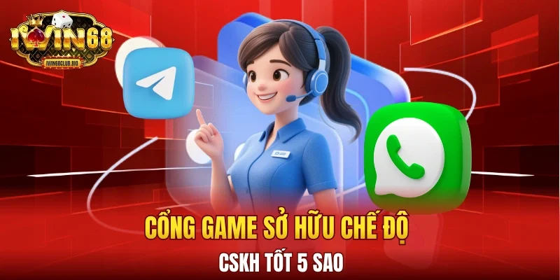 Cổng game có dịch vụ chăm sóc khách 24/24 